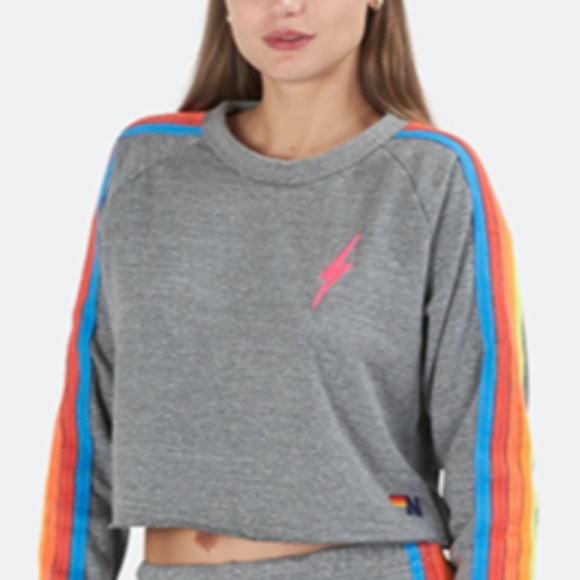 Aviator Nation Tops - Grey Aviator Sweatsuit